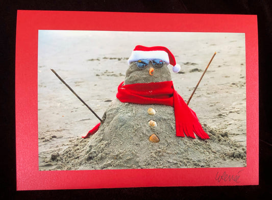 Beach Snowman